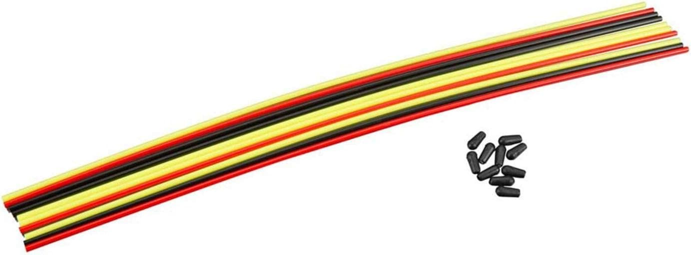 Duratrax Colored Antenna Tube Assortment with Tips (10-Piece)
