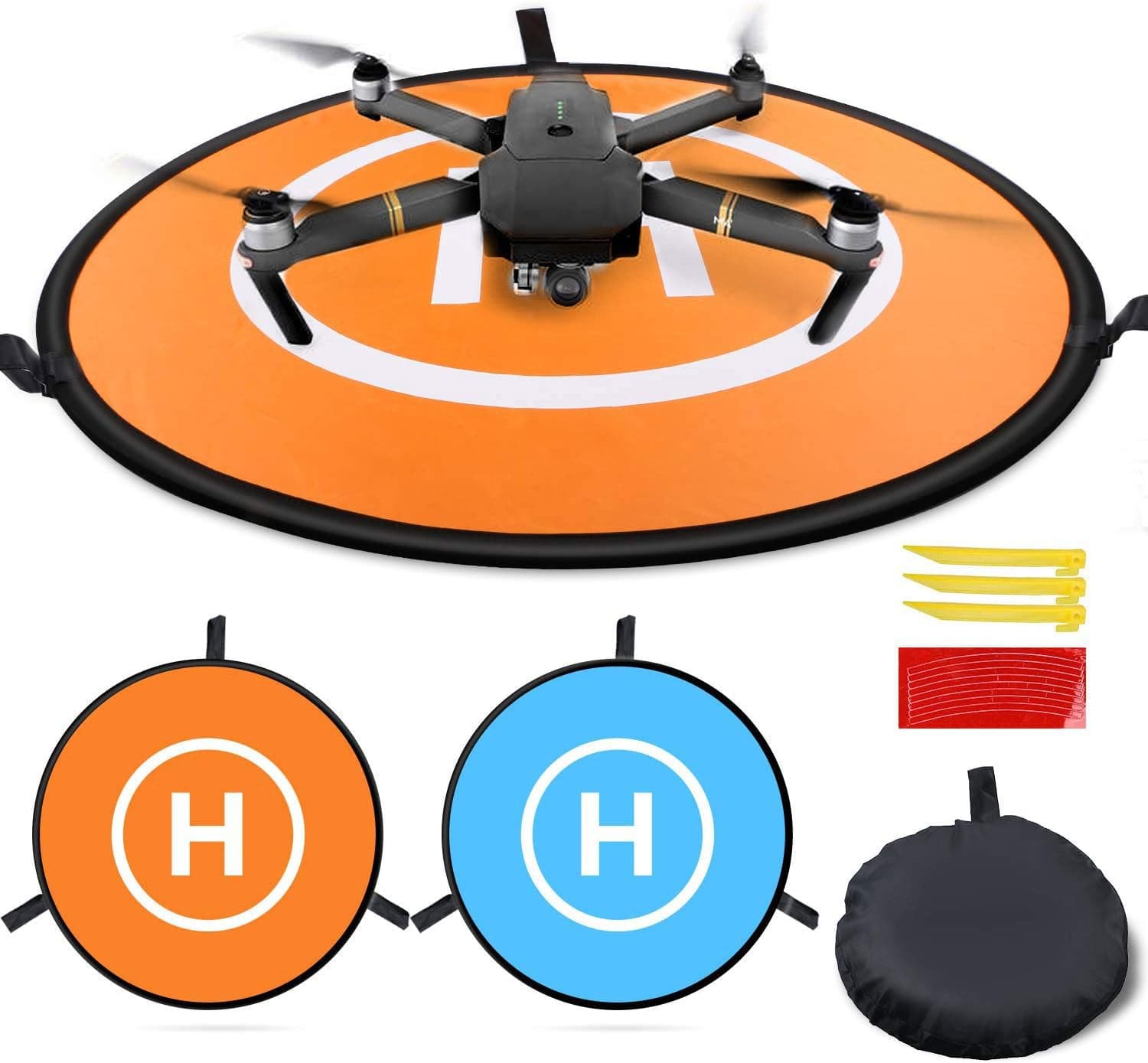 Homga Drones Landing Pad Universal Waterproof 75cm/30in Foldable Yellow