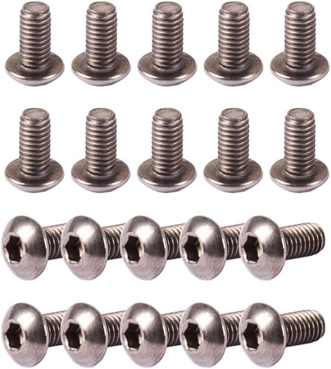 iFlight M3 Titanium Hex Allen Socket Button Head Screws (M3 x 6mm, 20pcs)