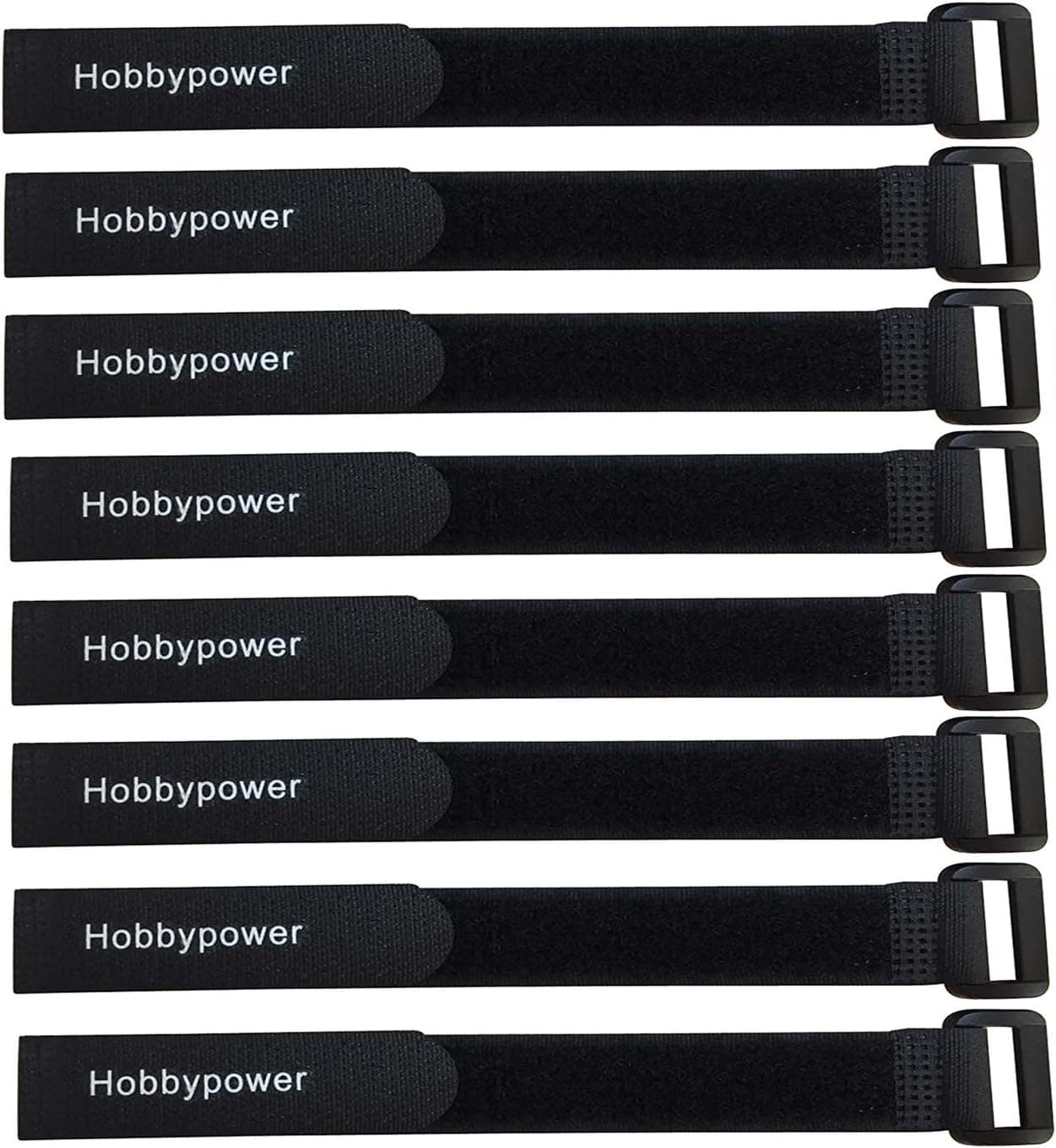 Hobbypower RC LiPo Straps 200mm x 20mm Non-Slip Tie Down (Pack of 8)