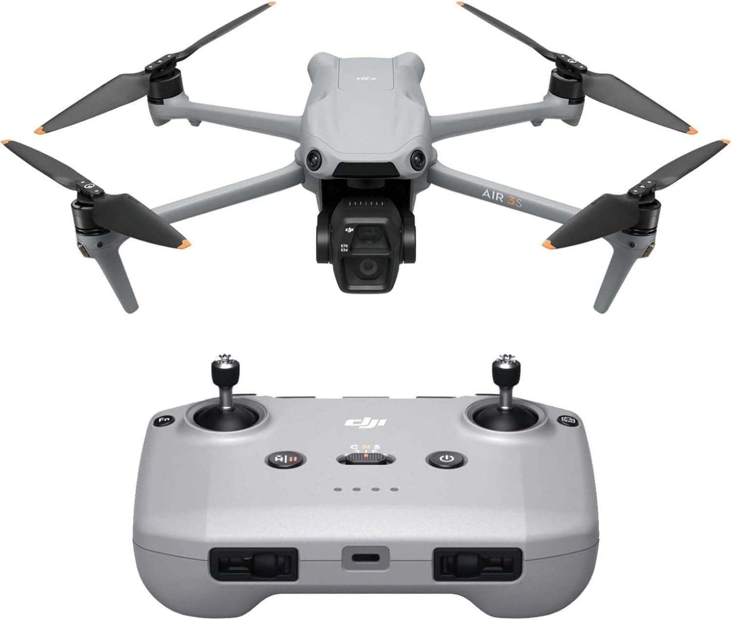 DJI Air 3S (RC-N3), 4K Dual-Camera Drone, 1-inch CMOS