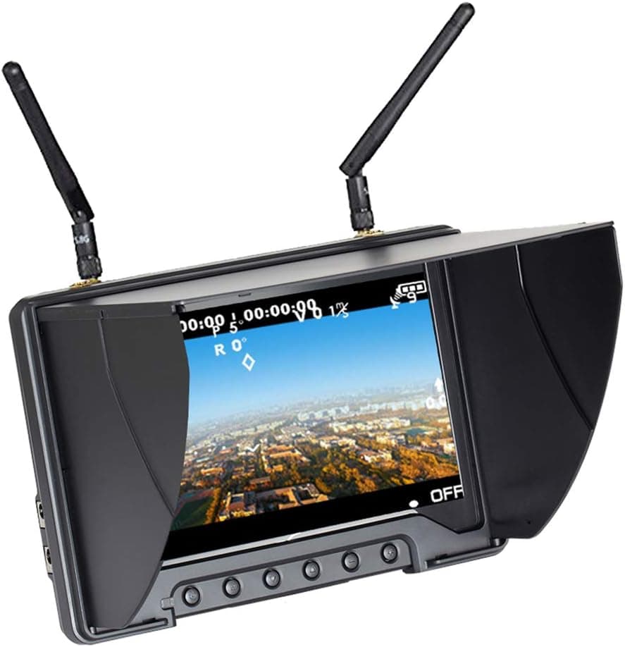 Flysight Black Pearl RC801 FPV Monitor with DVR 5.8Ghz 40CH 7inch Screen Receiver