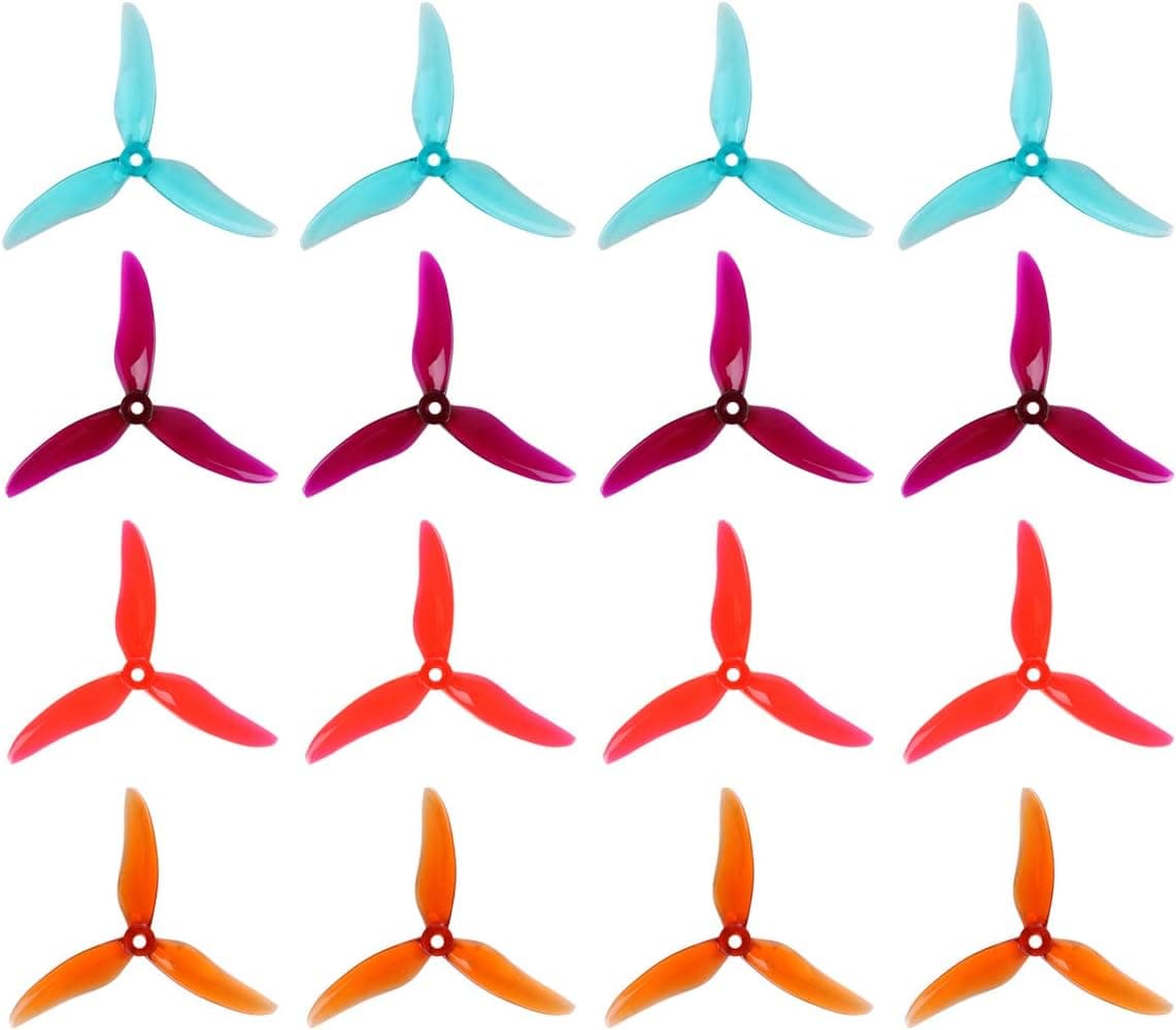 Crazepony 16pcs DALPROP T5045C 5045 5043 51499 Props 5 Inch 3-Blades Tri-Blade Propeller