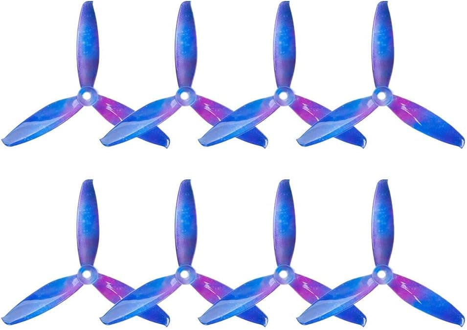 GEMFAN 8pcs 5043 3-Blade Propellers 5 Inch Props (5.0 x 4.3) CW CCW (Starry)