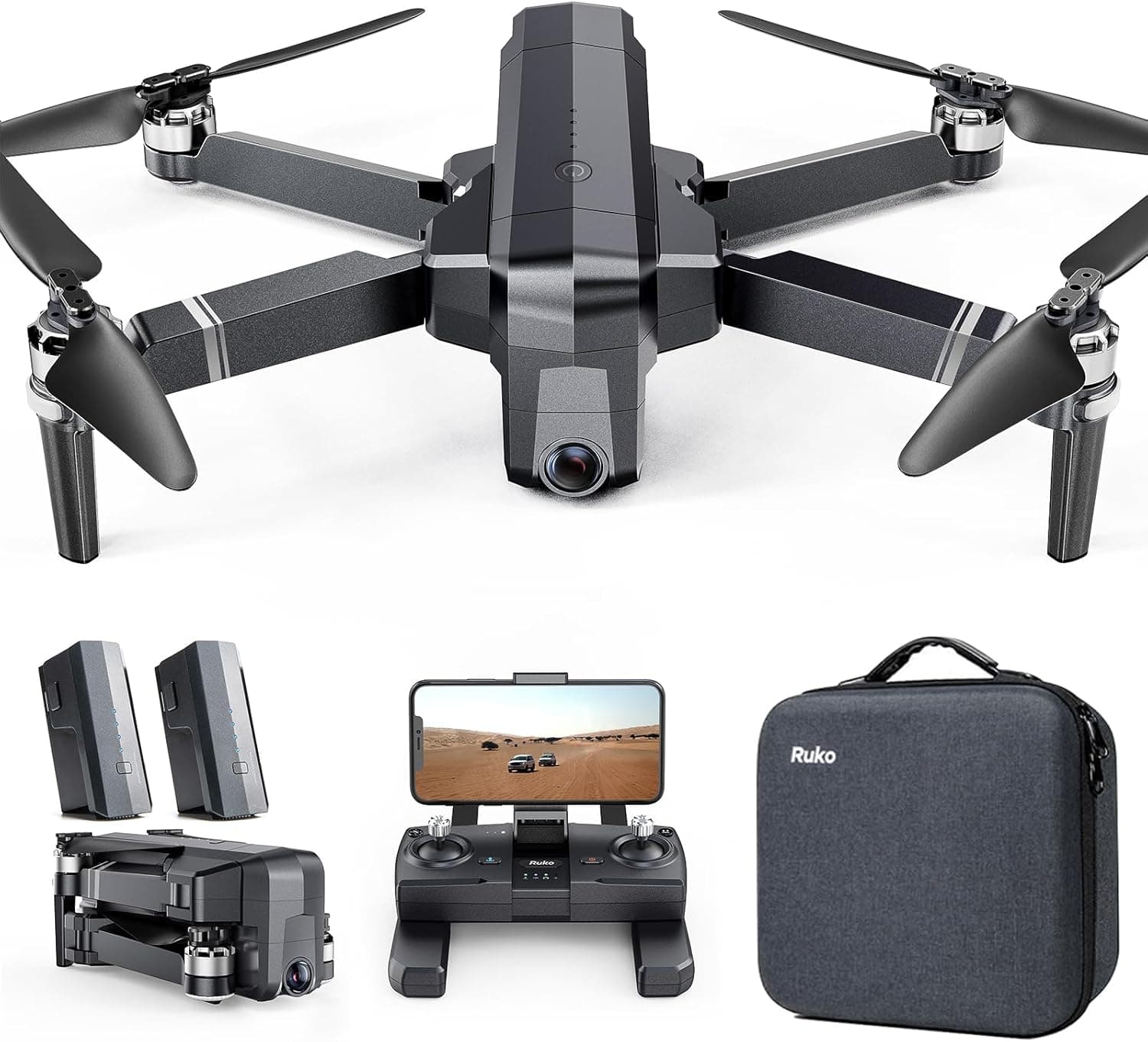 Ruko F11PRO Drone with 4K UHD Camera, 60 Min Flight, GPS Auto Return
