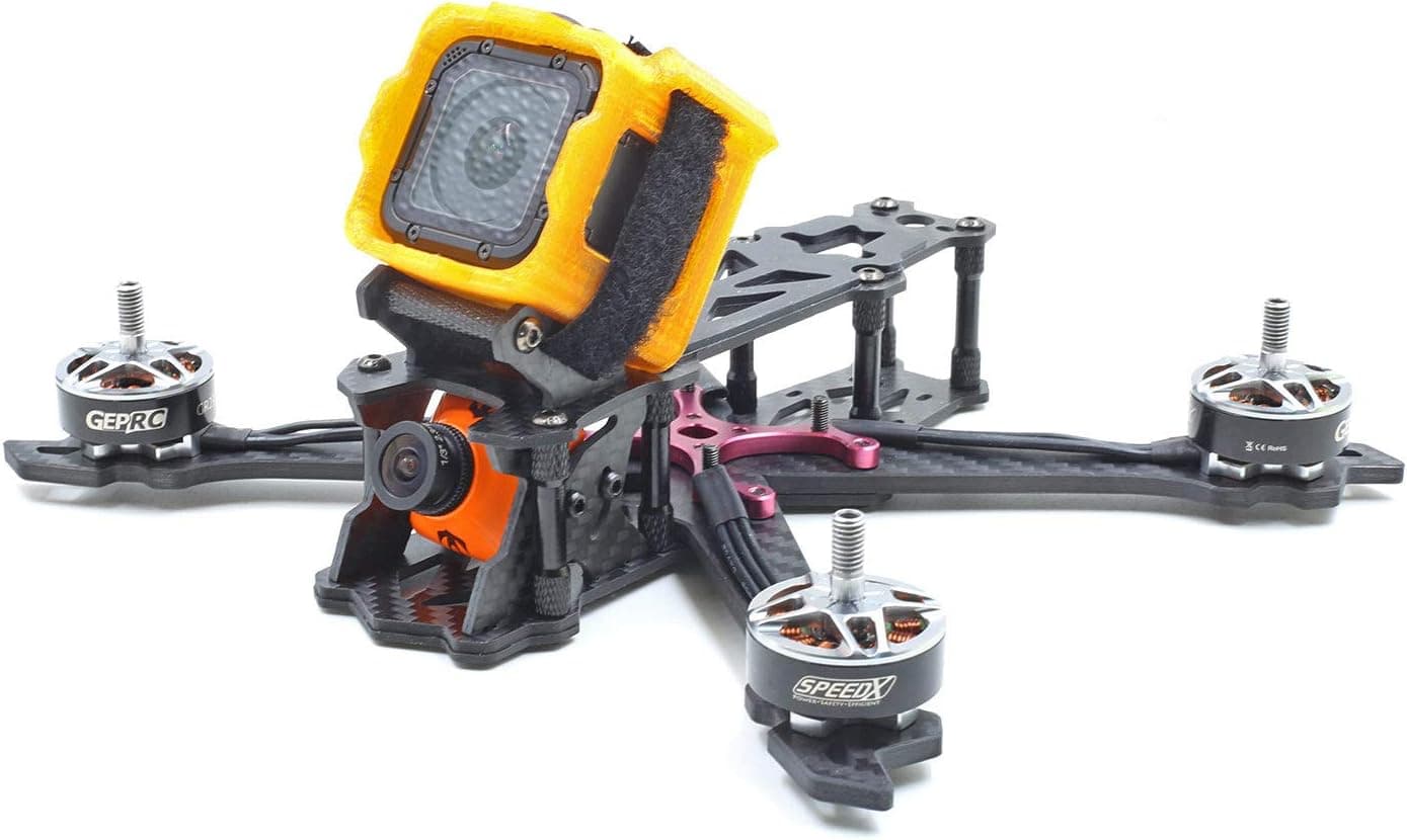 Usmile 3D-Printed TPU Camera Mount Protective Case for Gopro Session Micro FPV Racing Quad