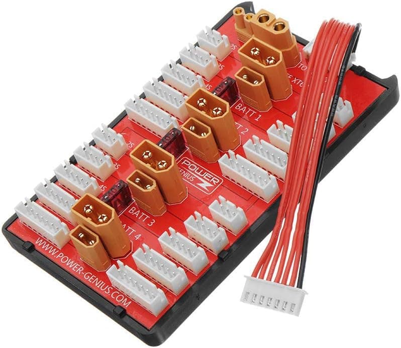 XT30 XT60 Balance Board RC Lipo Parallel Charging Plate Supports 4 Packs 2S-6S
