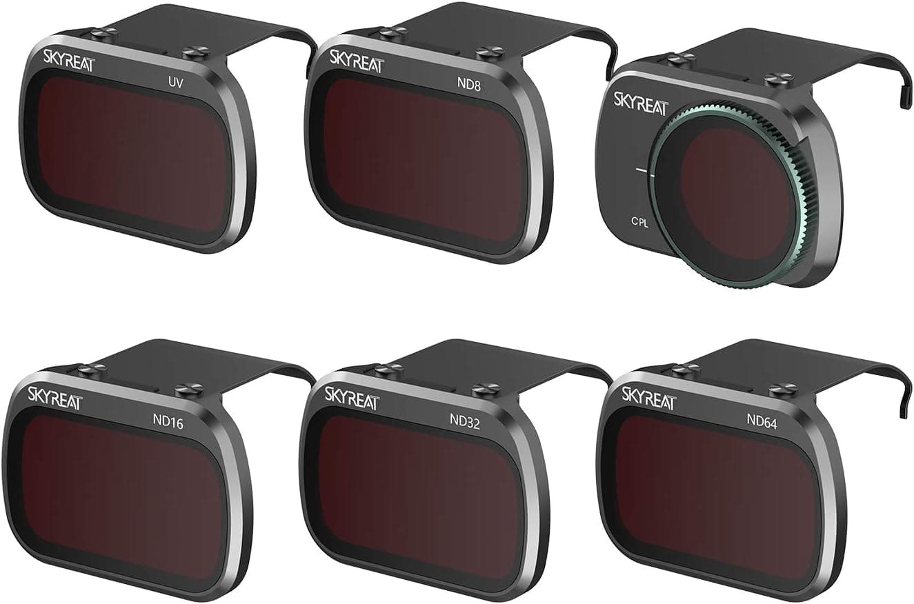 Skyreat ND Filters Set for DJI Mavic Mini 4K/Mini 2/Mini SE, 6 Pack (CPL, UV, ND8, ND16, ND32, ND64)