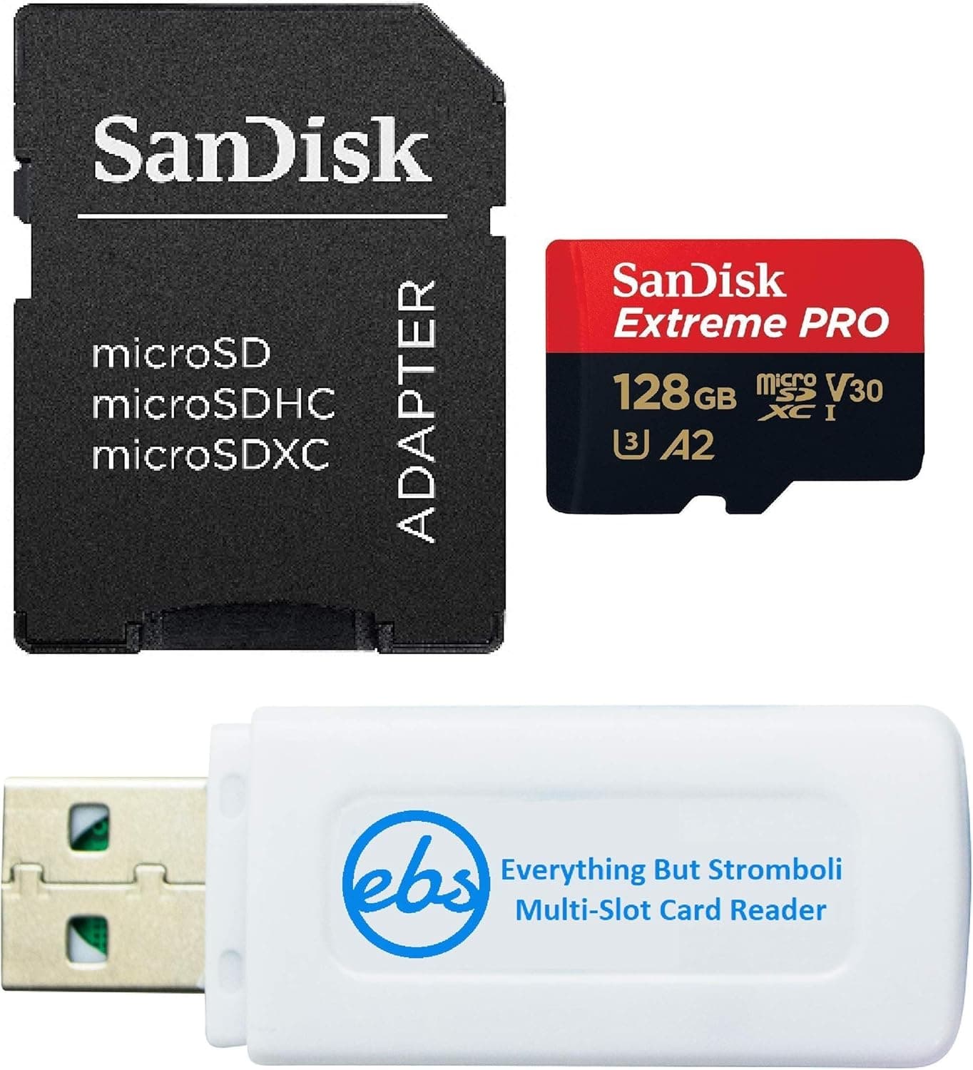 SanDisk Extreme Pro 128GB microSD 4K V30 U3 SDXC (DJI Mavic Mini bundle)