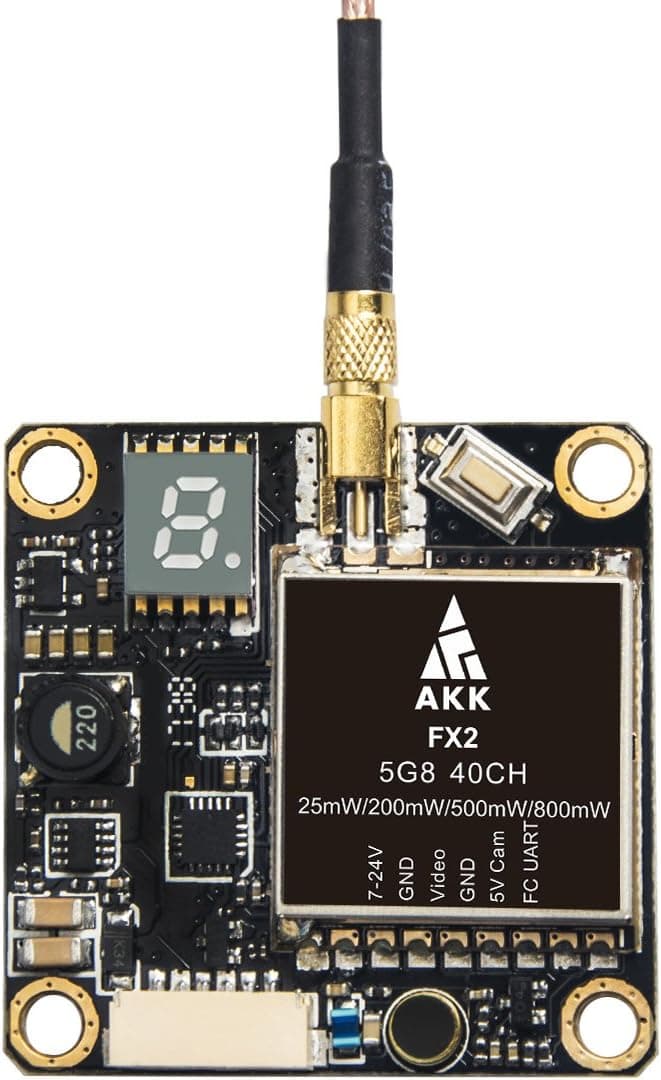 AKK FX2 5.8Ghz 25/50/100/200mW Switchable FPV VTX Micro Transmitter OSD