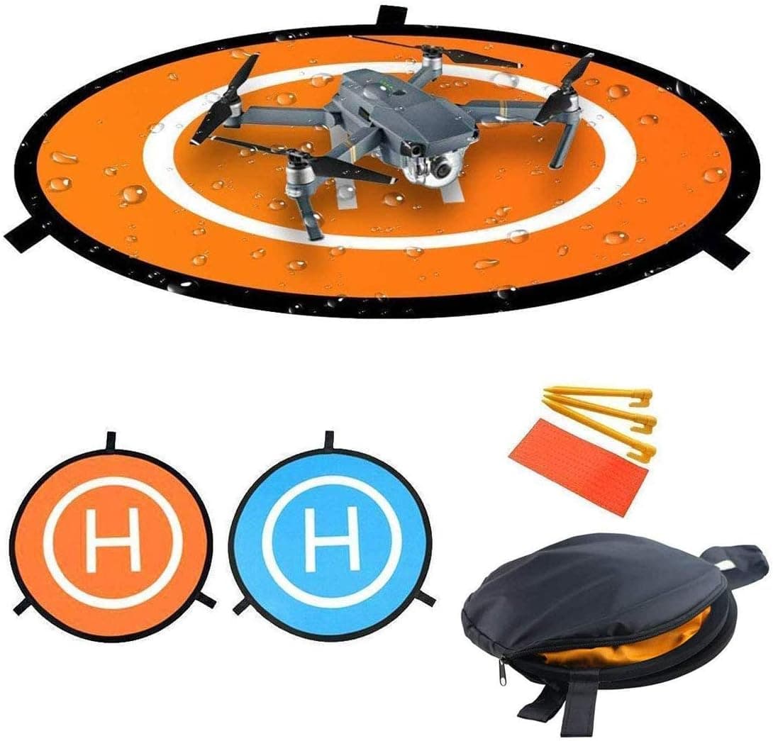 Drones Parking Landing Pad Foldable Waterproof Portable Helipad for RC Drones (75CM)