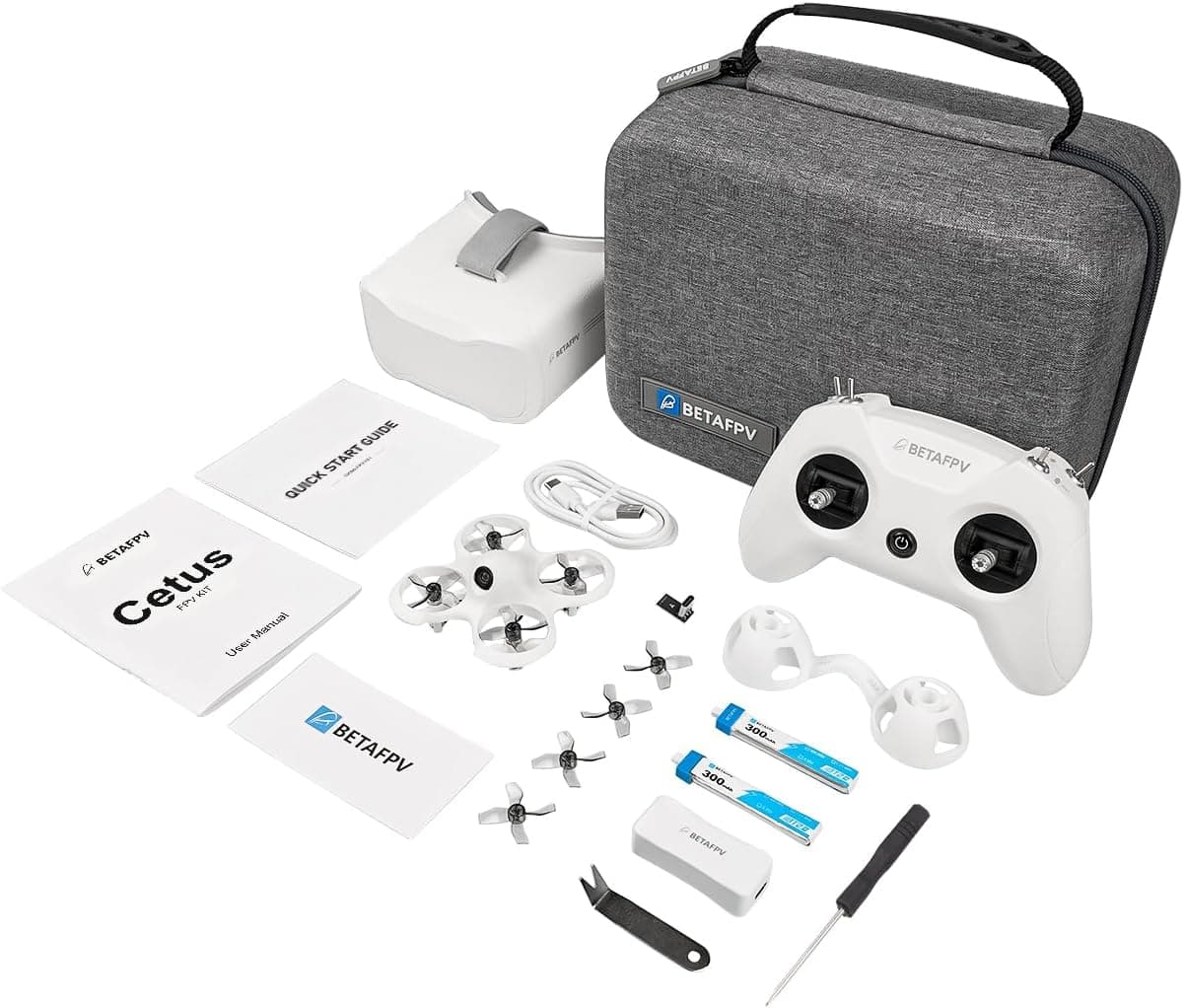 BETAFPV Cetus FPV RTF Drone Kit with LiteRadio 2 SE and VR02 Goggles
