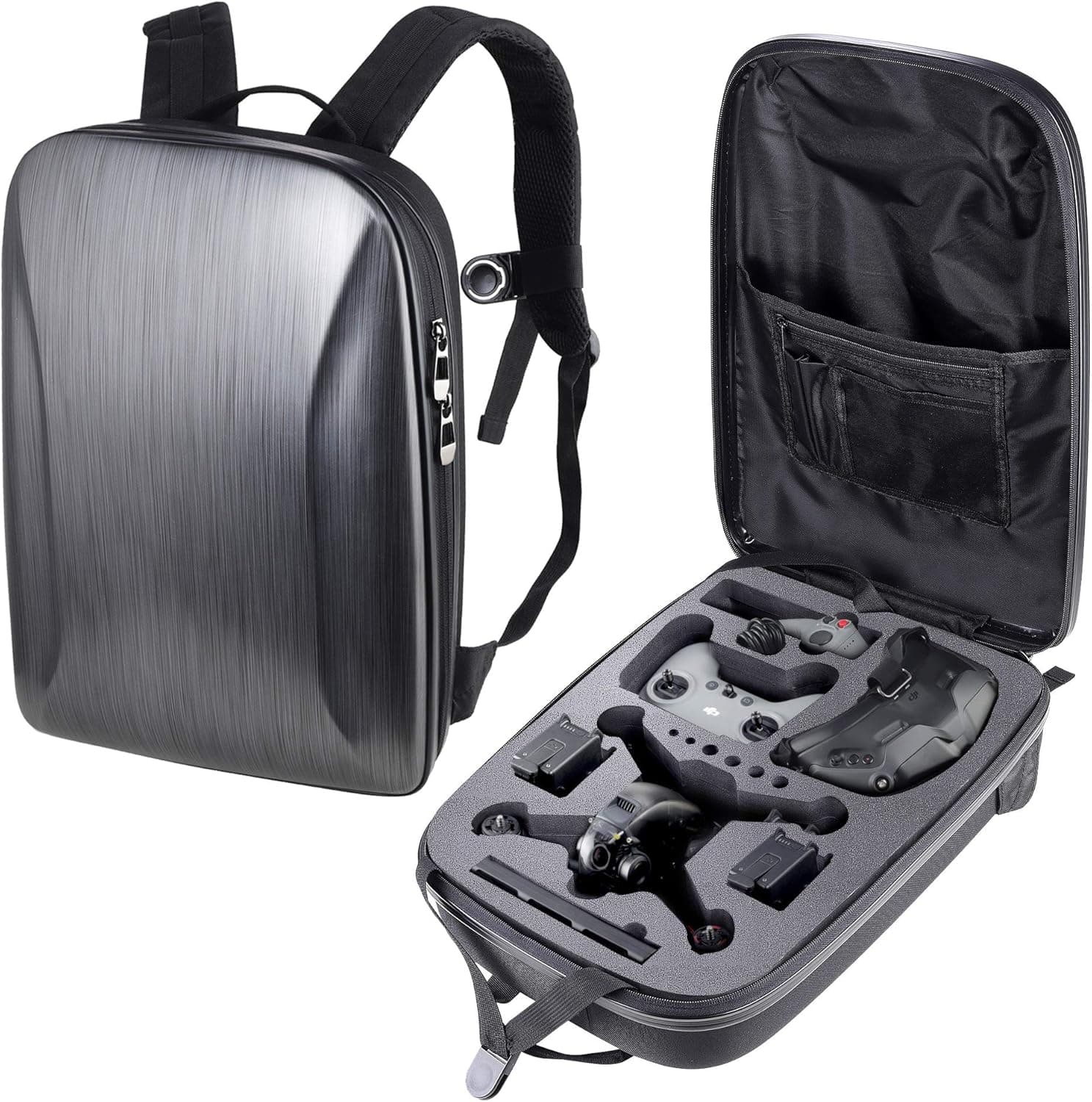 PONYRC Portable Hard Case Waterproof Backpack for DJI FPV Explorer Combo