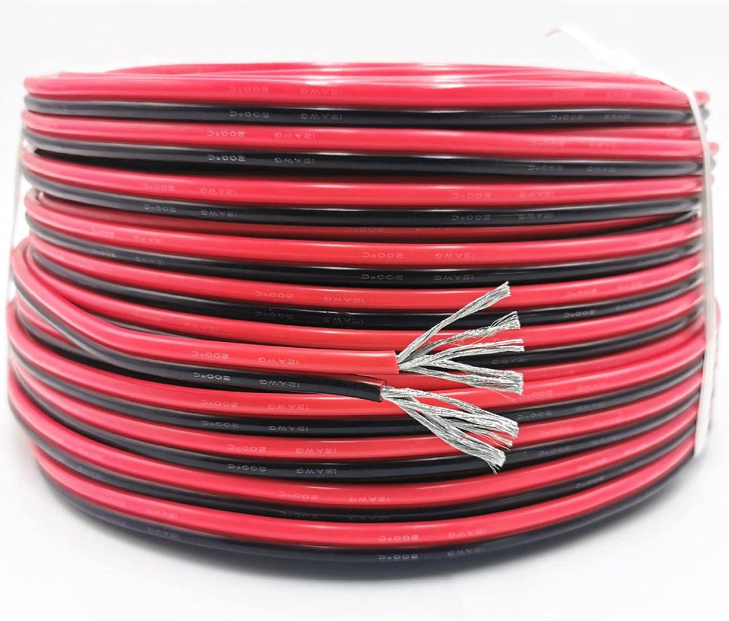 10m Extra Soft Silicone Wire 24-12 AWG High Temperature Red + Black Silicone Cable