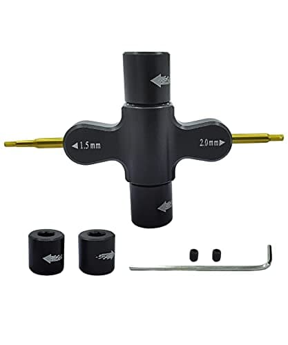 Aluminum Quick Release Socket Wrench Multi-Purpose Prop Tool for RC FPV | M5 M3 Wrench CNC Machined Scratch Resistant Smooth Chamfered Edges RC FPV Racing Drone Motor Prop Release