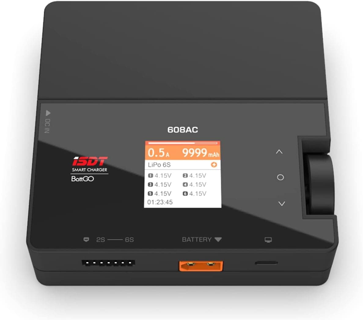 ISDT 608AC 8A/200W AC/DC Smart Charger 1-6S with Detachable Power Supply XT60