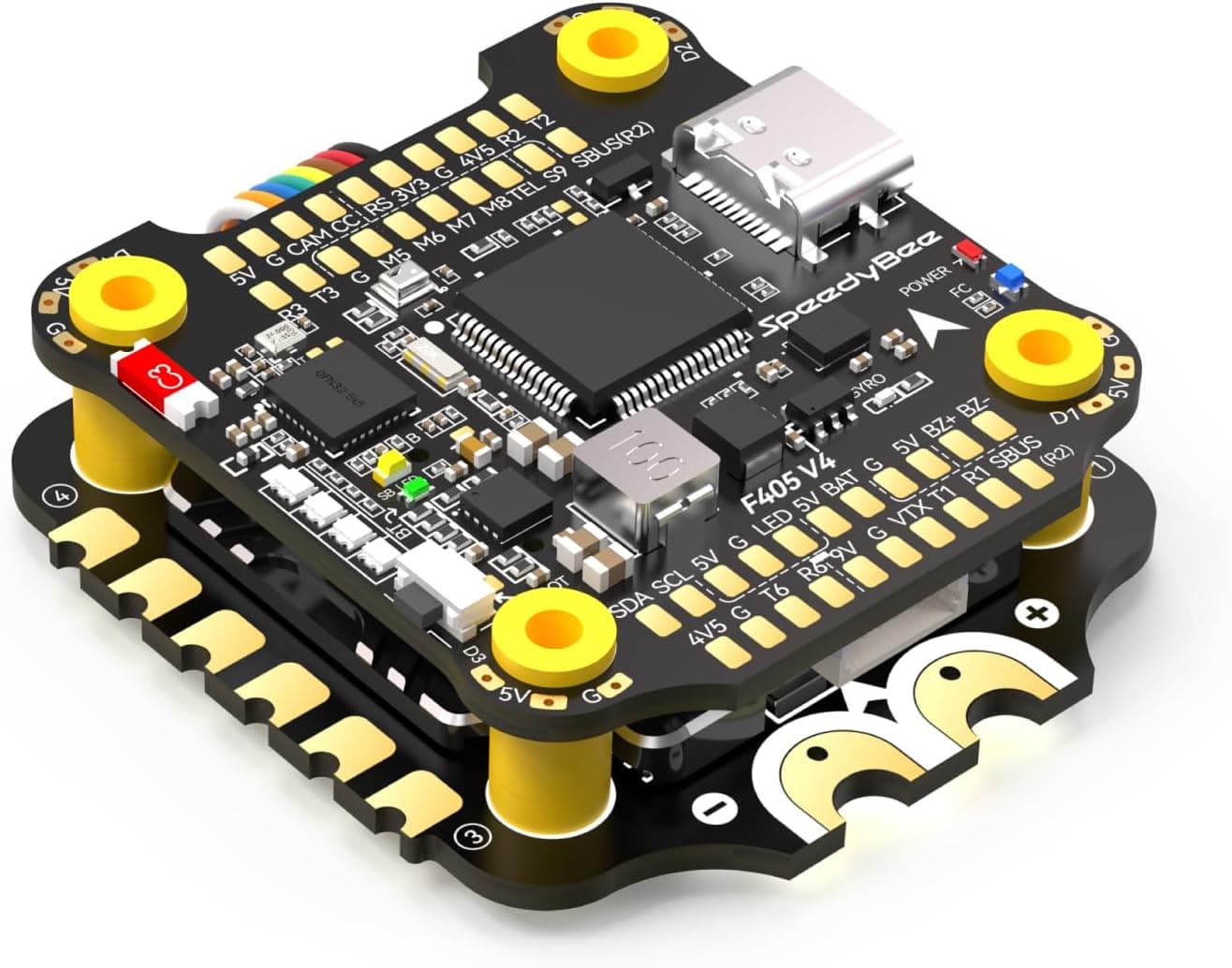 SpeedyBee F405 V4 Flight Controller Stack 30x30 Bluetooth with 4in1 55A ESC Board