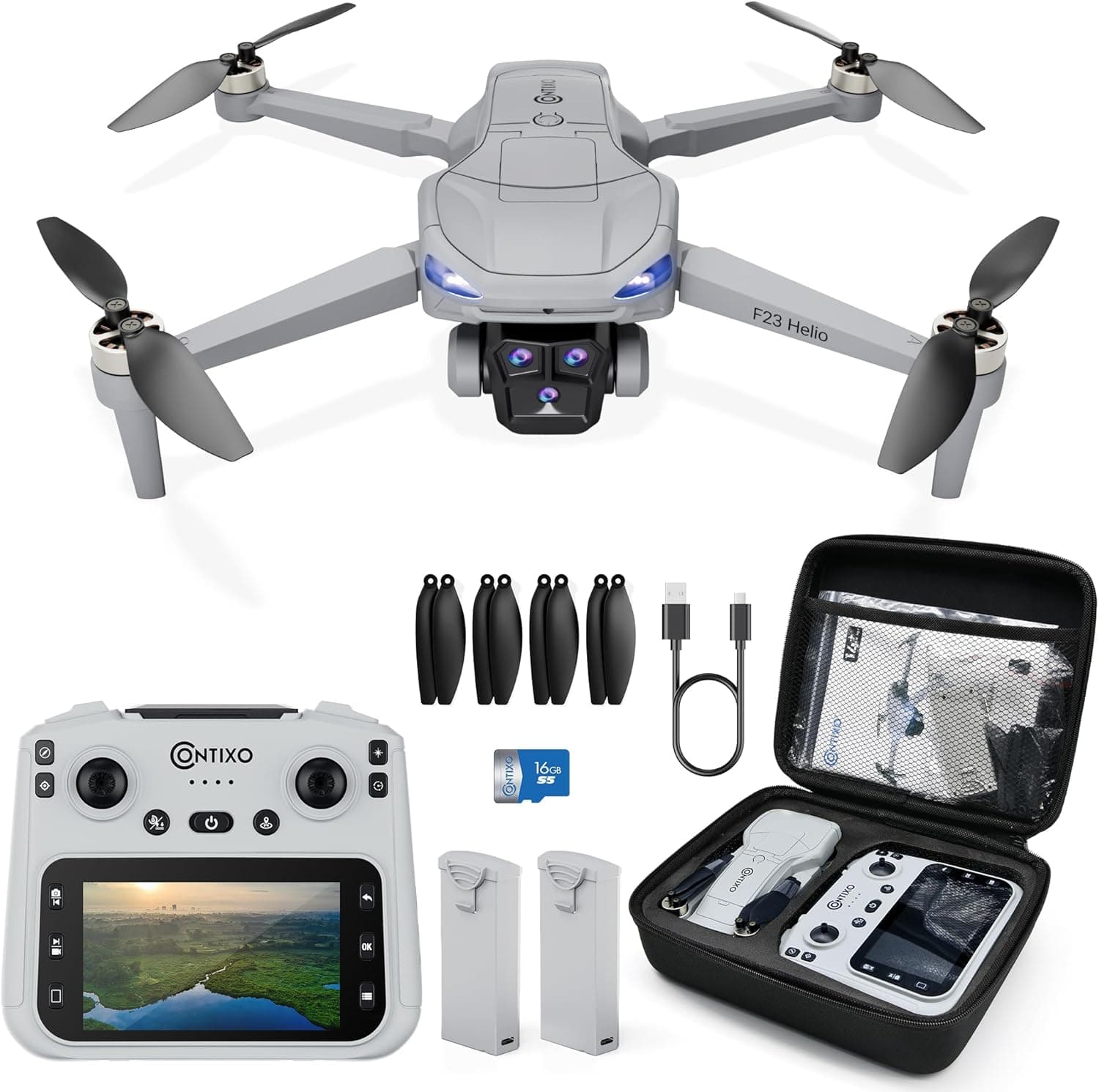 Contixo F36 GPS Drone 4K 3-Axis Gimbal 2 Miles Long Range Brushless Motors
