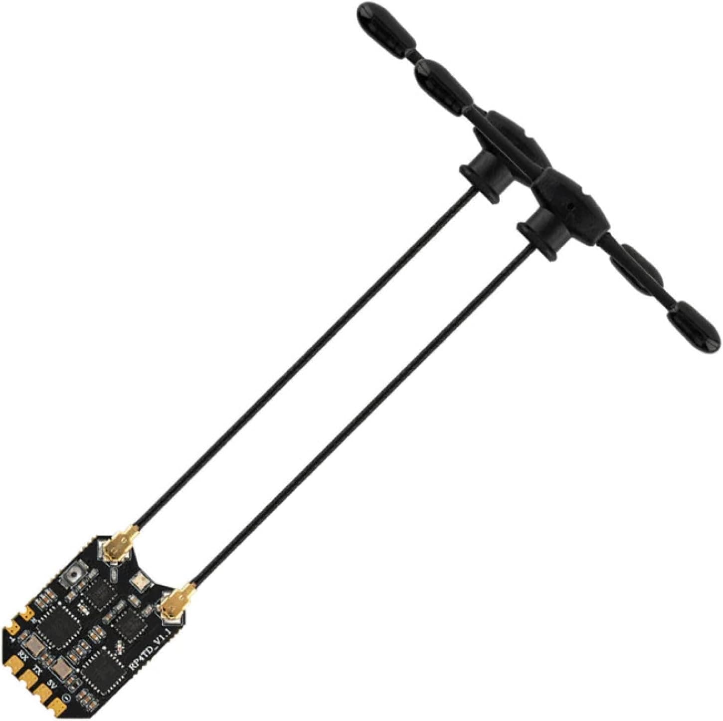 RadioMaster RP4TD ELRS Diversity FPV Receiver 2.4GHz ExpressLRS Nano RX with 65mm UFL T Antenna