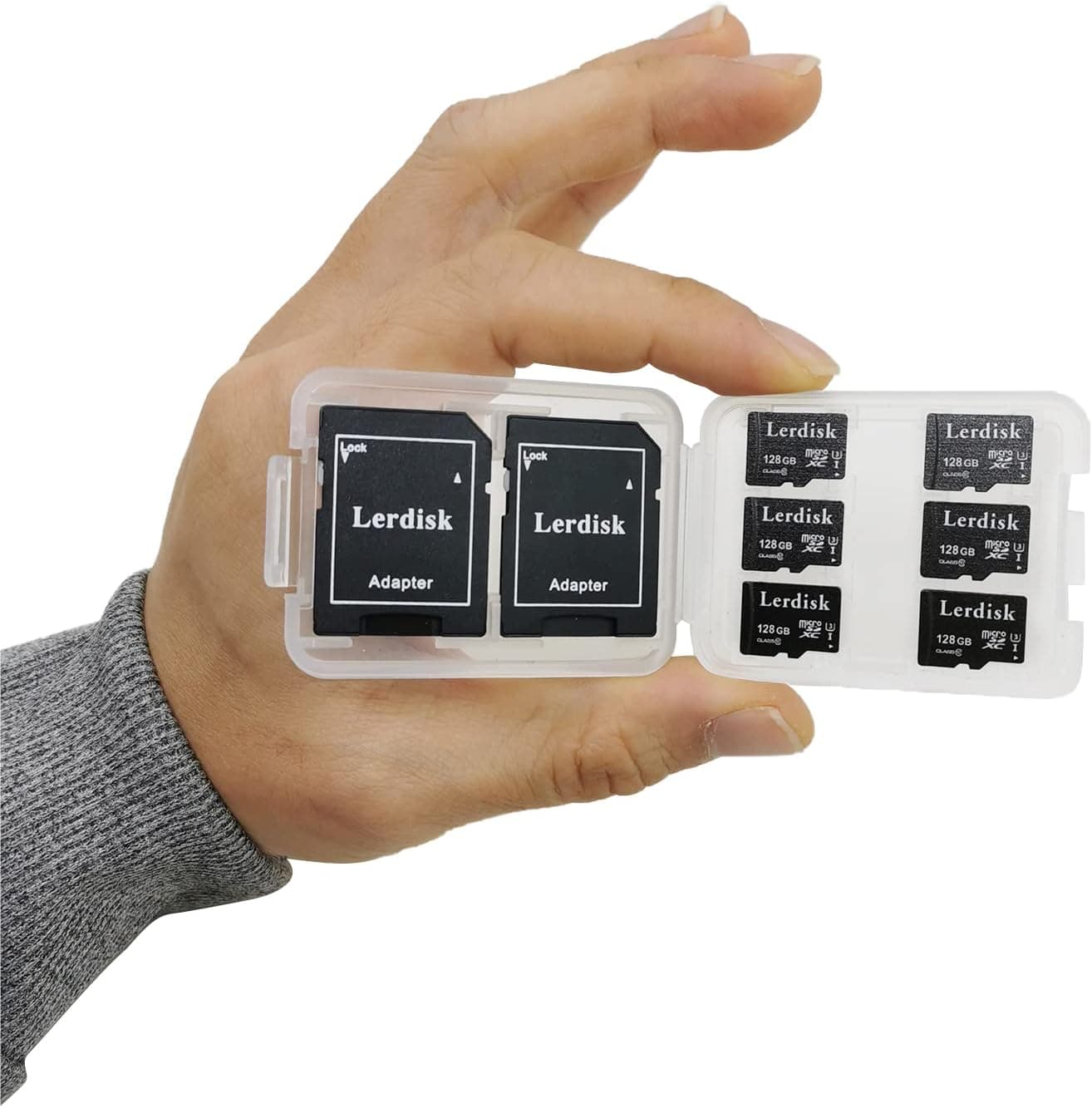 128GB Micro SD Card 6-Pack U3 A1 V30 Class 10 for 4K Camera, Drone, CCTV