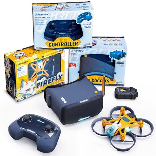 HISINGY Firefly FPV DIY Drone Kit with Camera for Kids & Beginners | APP Control, Altitude Hold, Video Record & Download, Beginner-Friendly DIY Build, Great Birthday Gift for Boys & Girls