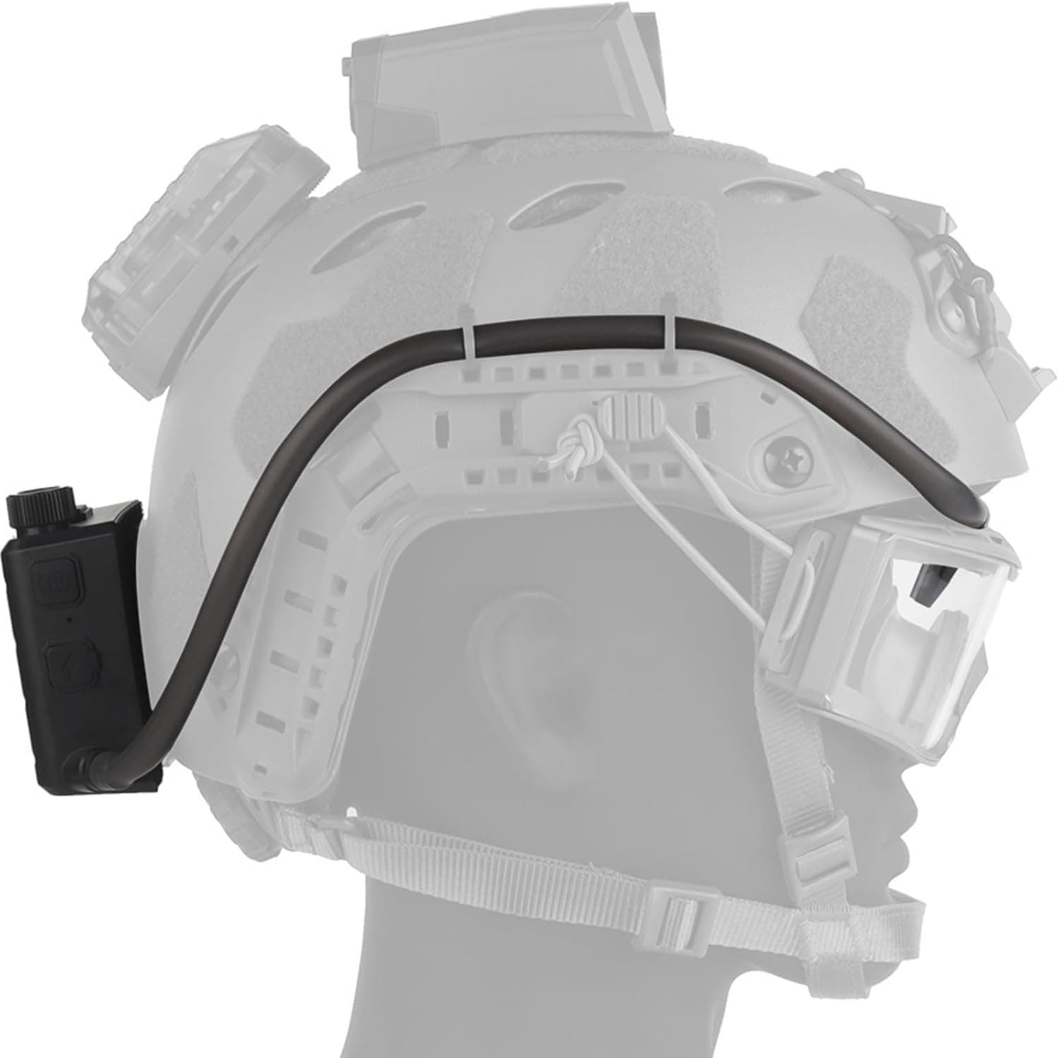 Defog Fan for Goggles with Adjustable Knob, Turbo Button, Magnetic Snap Anti-Fog Defogger