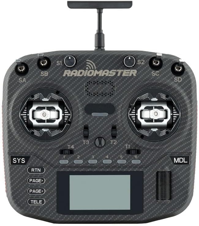 Radiomaster Boxer Max Version CNC AG01 Hall Gimbals Carbon Fiber 2.4G 16ch ELRS Mode 2