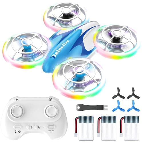 Mini Drone for Kids Beginners, RC Quadcopter Toy, 3 Batteries, 360 Flips | LED Light, Headless Mode, One-Key Takeoff, Altitude Hold, Indoor Flying Toy for Boys Girls 6-12