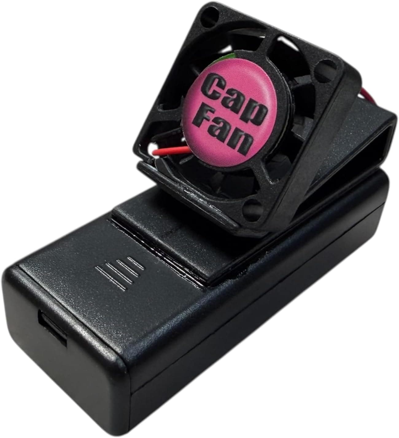 Clip-On Cap Fan for Anti-Fog Glasses High Airflow Cooling (Battery Powered)