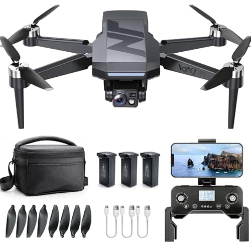 3-Axis Gimbal GPS Drone with 4K Camera, 90 Min Long Flight Time,3280 FT Long Control Range, Auto Return, Follow Me, Brushless Motor, 5G FPV RC Quadcopter for Beginners(Under 249g)