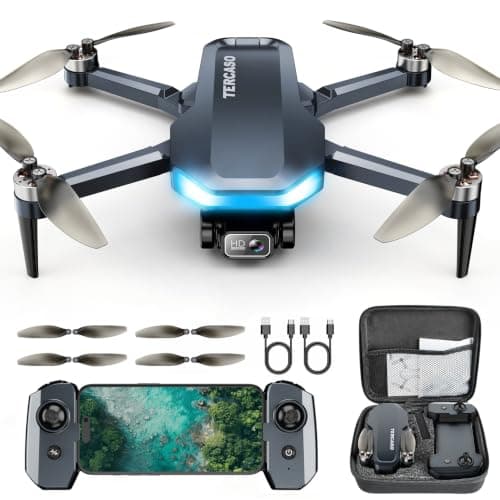Tercaso GPS Drone with Camera for Adults 4K, Foldable RC Quadcopter